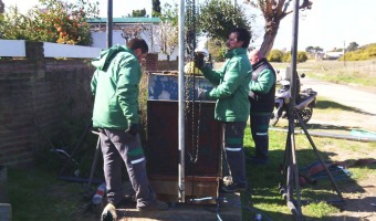 Obras Sanitarias contina con su trabajo de reparacin y limpieza de pozos